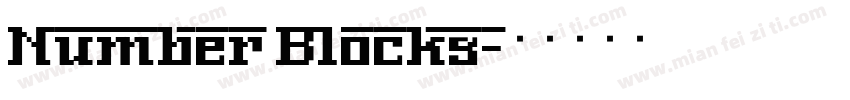 Number Blocks字体转换